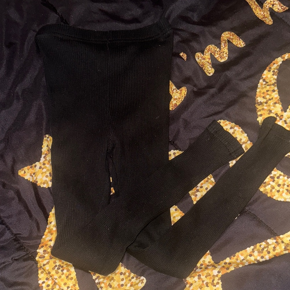 Cozy Black Kids Leggings